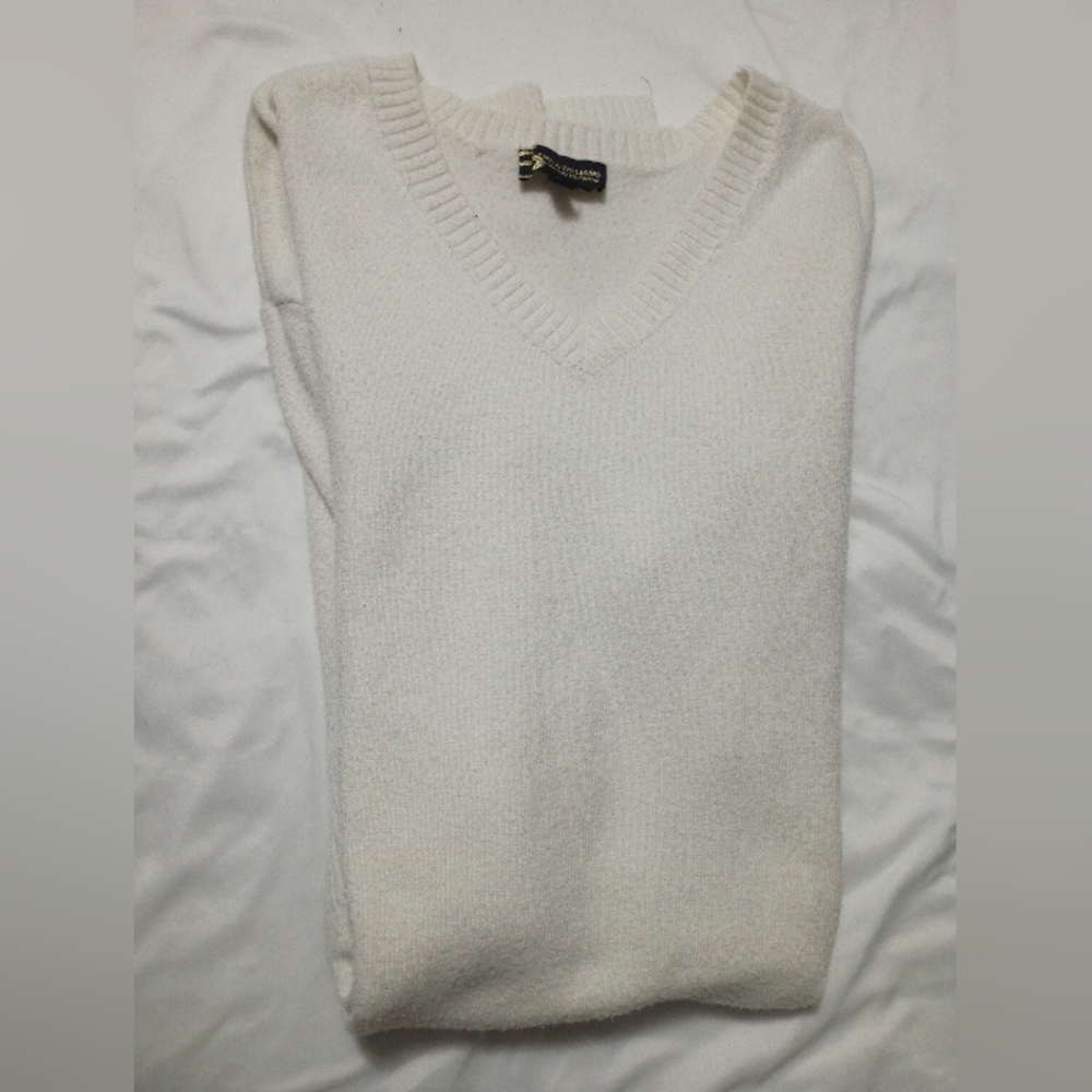 Women's white sweater dress